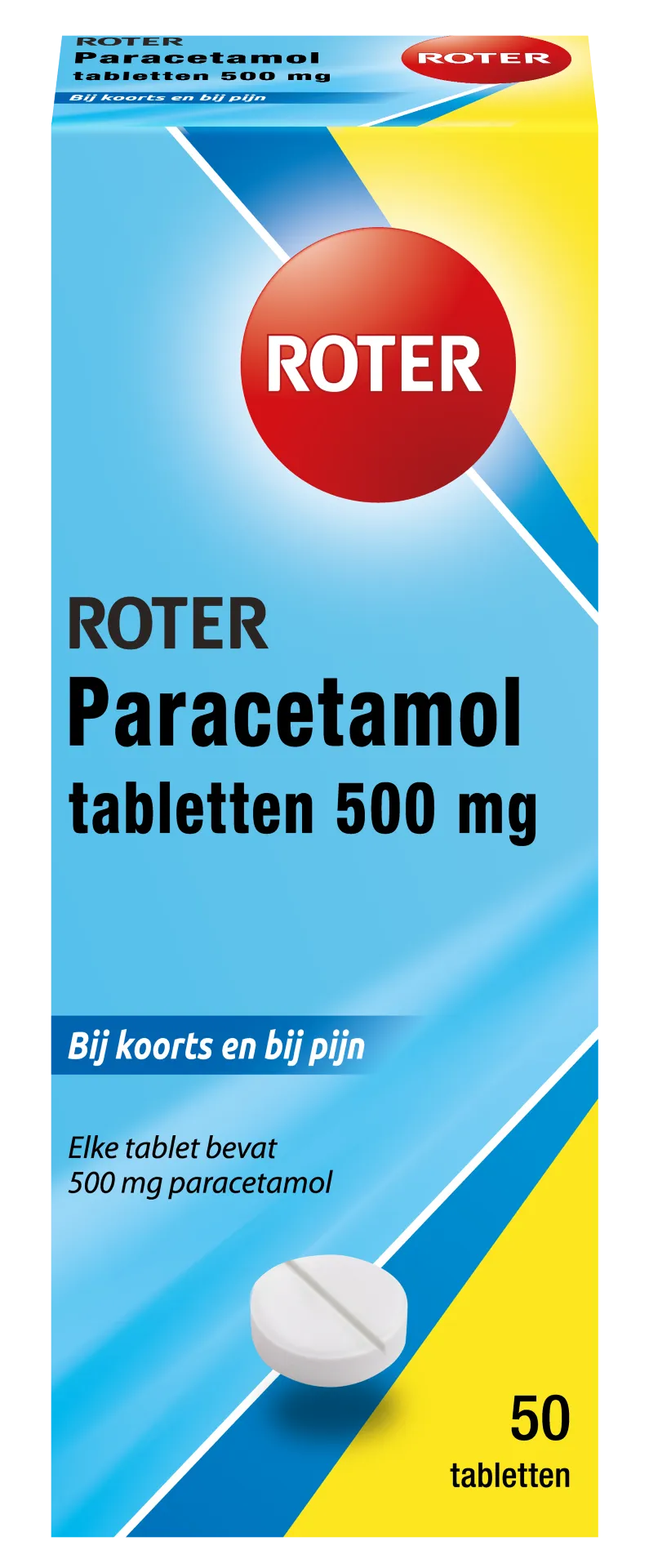 Roter Paracetamol 500 mg (50 tabletten)