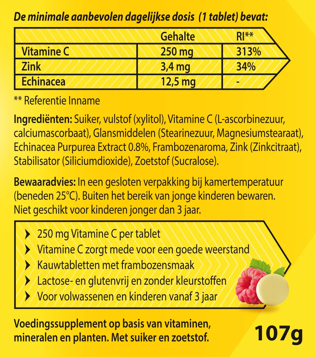 Roter Vitamine C weerstand forte 250 mg (75 kauwtabletten) - image 3