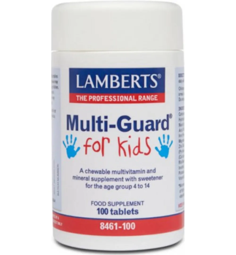 Lamberts Multi-Guard For Kids (100 kauwtabletten)