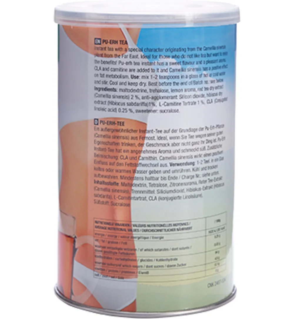 Purasana Pu-Erh Thee Instant/Instantane Vegan (200 gr)