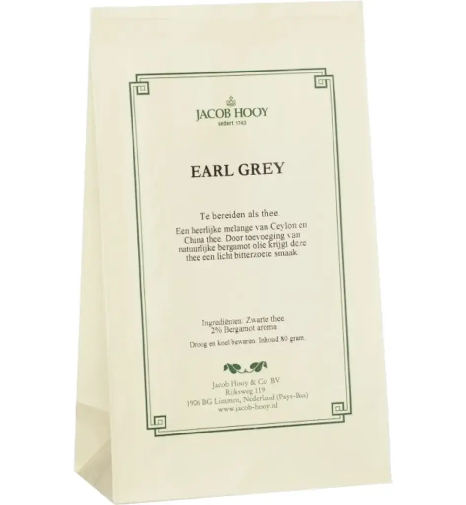Jacob Hooy Earlgrey Thee (80 gr)