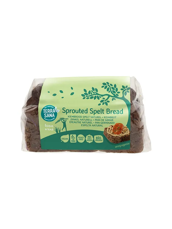 Terrasana Gekiemd Speltbrood Naturel Bio (400 gr)