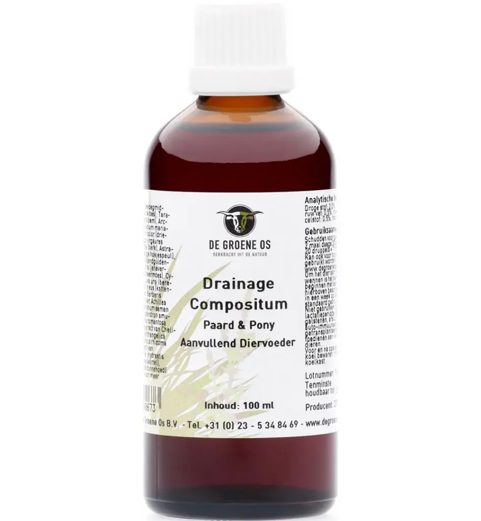Degroene Os Drainage Compositum Paard/Pony (100 ml)