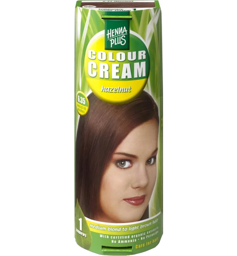Hennaplus Colour Cream 6.35 Hazelnut (60 ml)