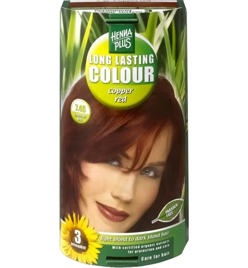 Hennaplus Long lasting colour 7.46 copper red (100 ml)