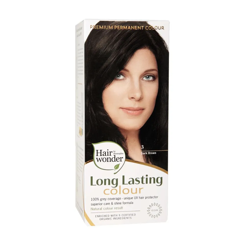 Hairwonder Long Lasting Colour 3 Dark Brown (100 ml)