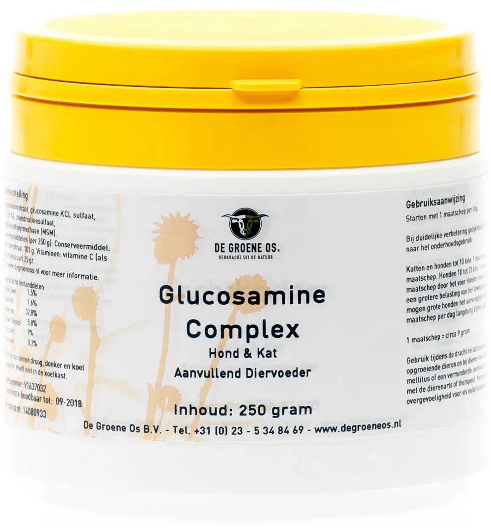 Degroene Os Glucosamine Complex Hond & Kat (250 gr)