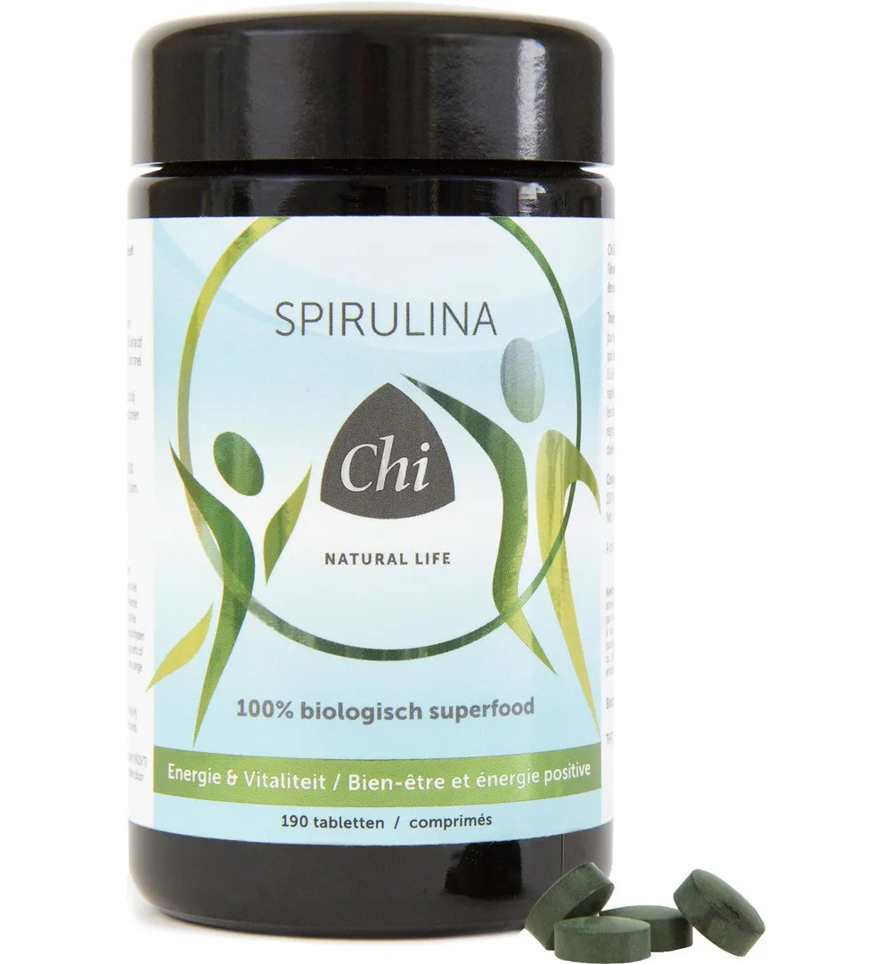 Chi Natural Life Spirulina 500Mg Bio (190 tabletten)