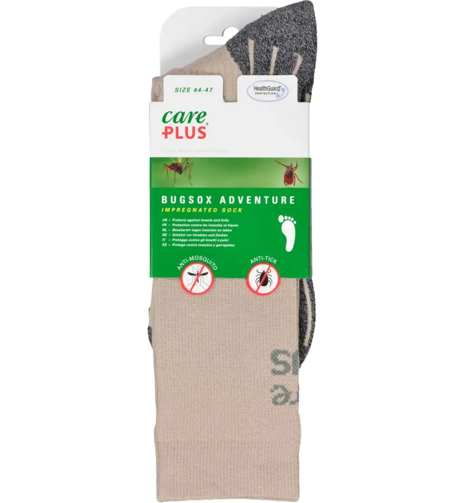 Care Plus Bugsox Adventure Khaki 44-47 L (1 Paar)