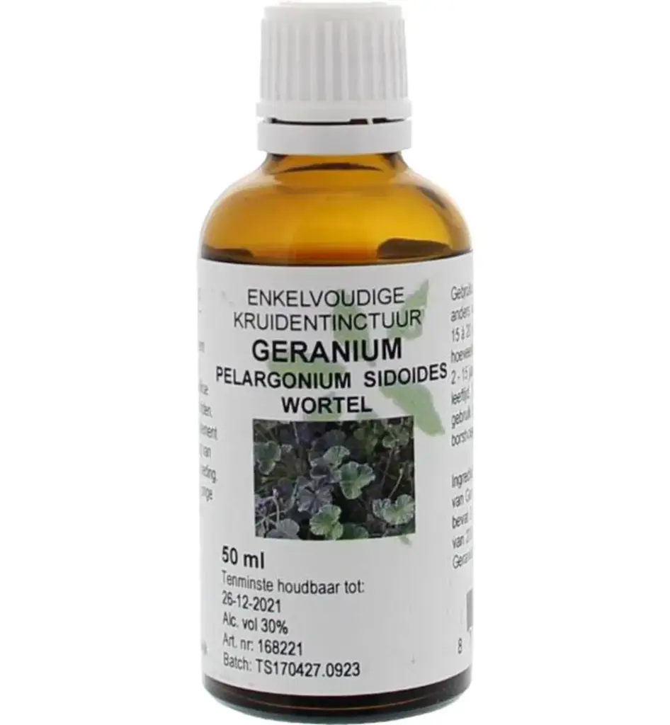 De Cruydhof Pelargonium / geraniumwortel tinctuur (50 ml)