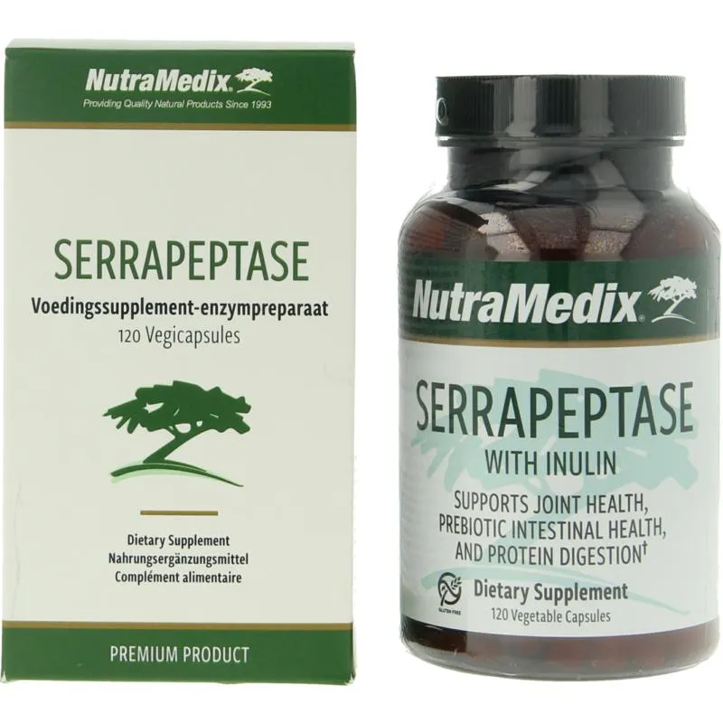 Nutramedix Serrapeptase 500 Mg (120 vega capsules)