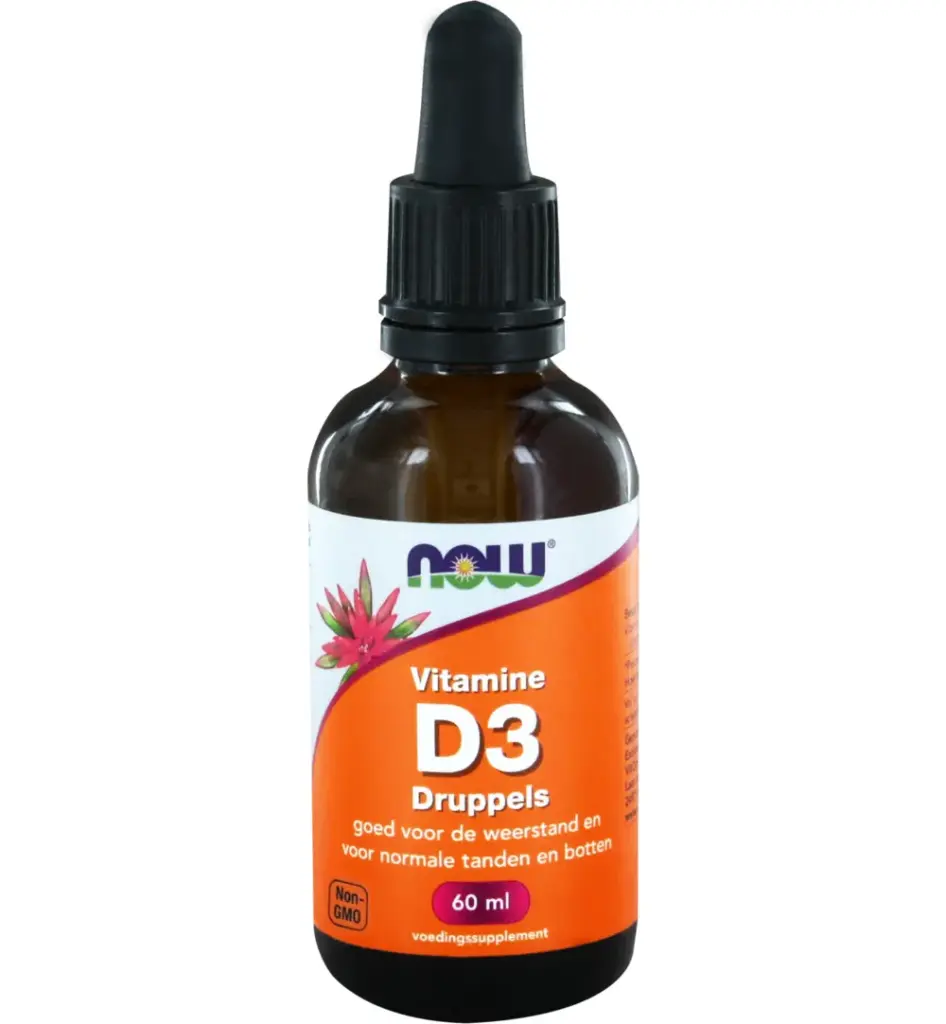 Now Vitamine D3 druppels 400IE (60 ml)