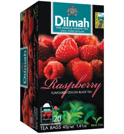 Dilmah Framboos/Raspberry Thee (20 stuks)