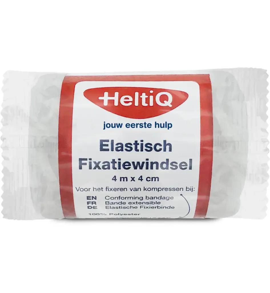 HeltiQ Elastisch fixatiewindsel 4m x 4 cm (1 stuk)