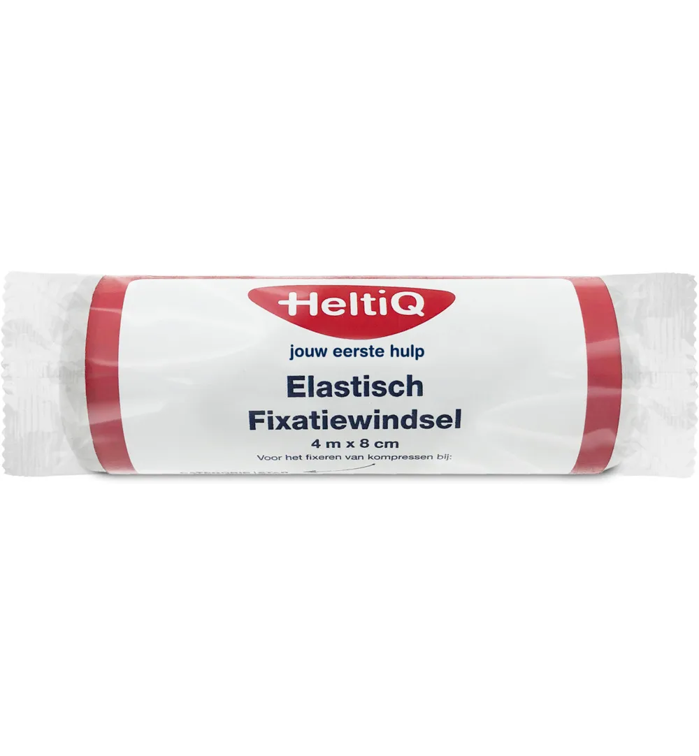 HeltiQ Elastisch fixatiewindsel 4m x 8 cm (1 stuk)