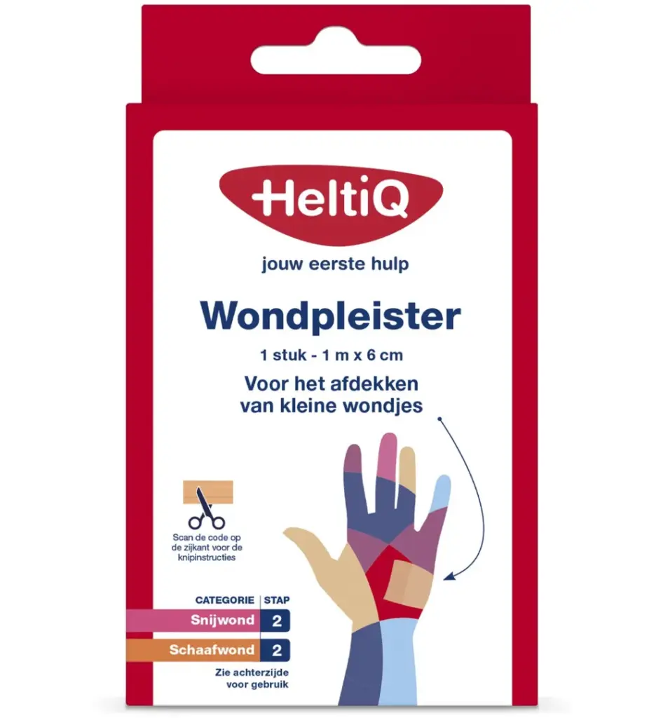 HeltiQ Wondpleister 1m x 6 cm (1 stuk)