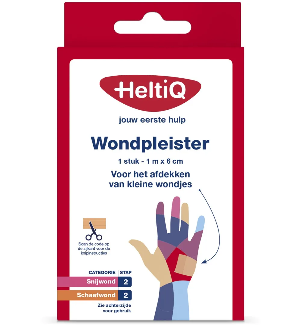 HeltiQ Wondpleister 1m x 6 cm (1 stuk)