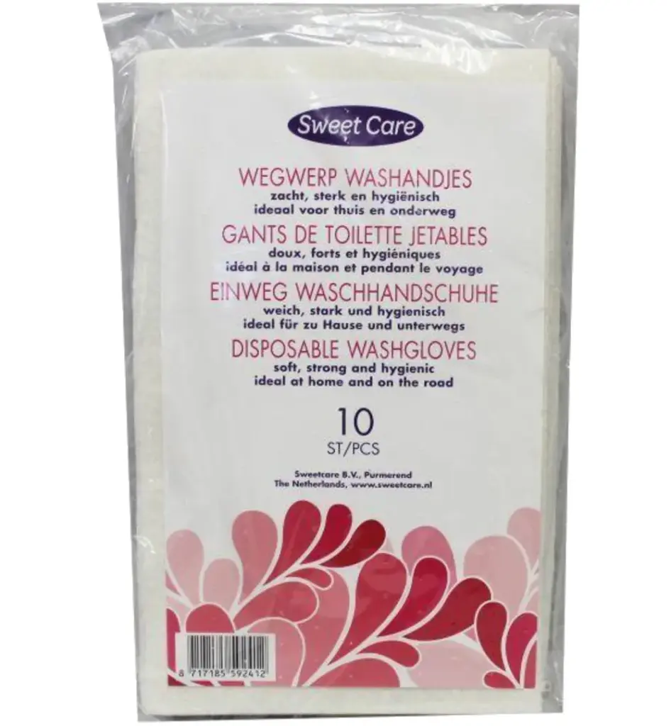 SweetCare Baby wegwerpwashandjes (10 stuks)
