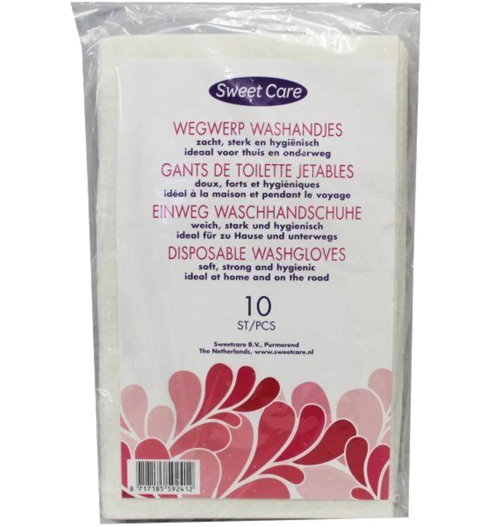 SweetCare Baby wegwerpwashandjes (10 stuks)