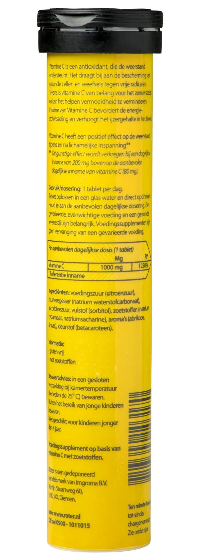 Roter Vitamine C Bruis 1000 mg abrikoos sinaasappel duopack (40 bruistabletten) - image 3