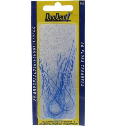 Duodent Brugnaald/flosgeleiders super fine (20 stuks)