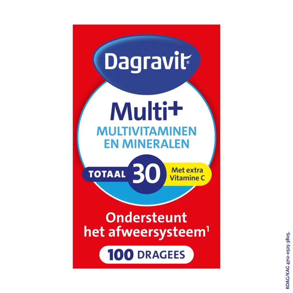 Dagravit Totaal 30 Multivitaminen (100 dragees)