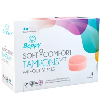 Beppy Soft+ comfort tampons wet (8 stuks)