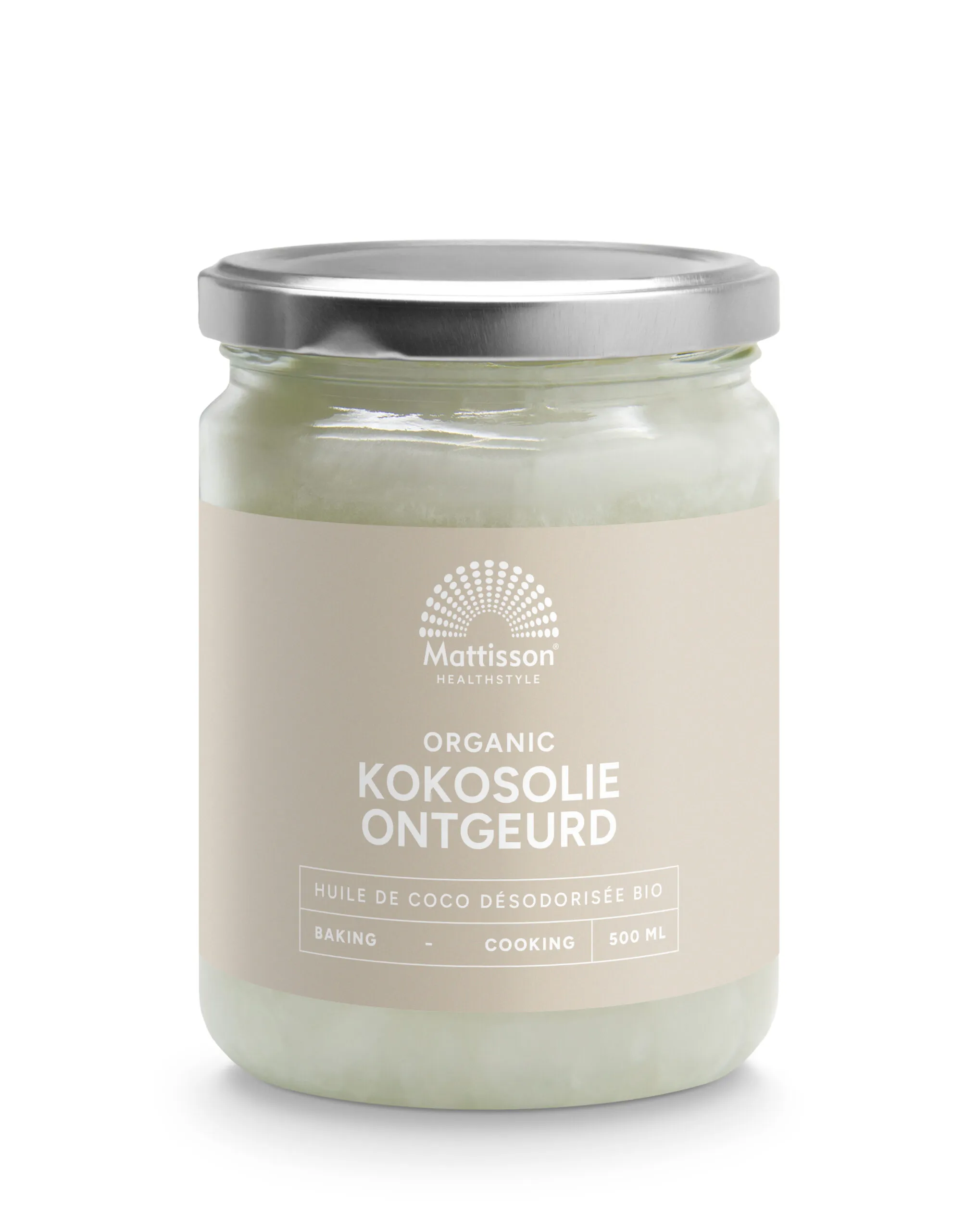 Mattisson Kokosnootolie Geurloos Bio (500 gr)