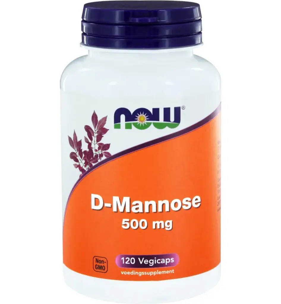 Now D Mannose 500 mg (120 vega capsules)