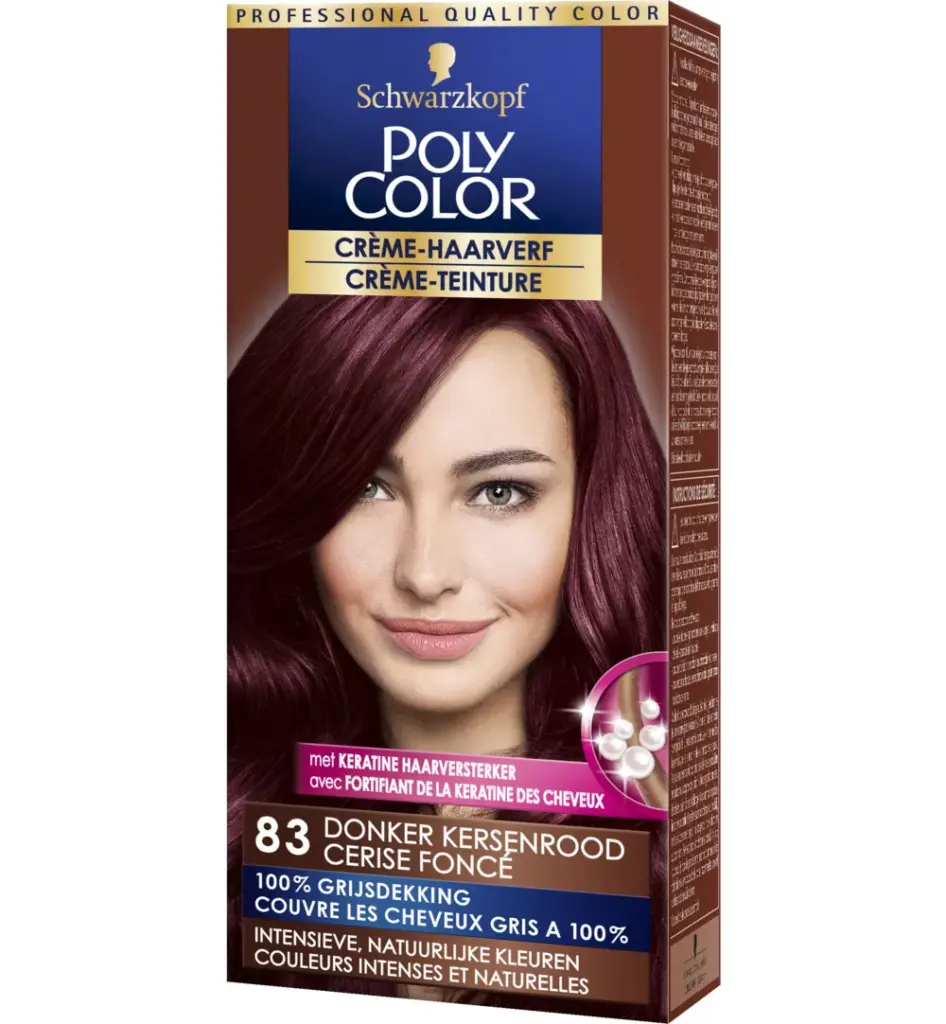 Poly Color Creme Haarverf 83 Donker Kersenrood (90 ml)