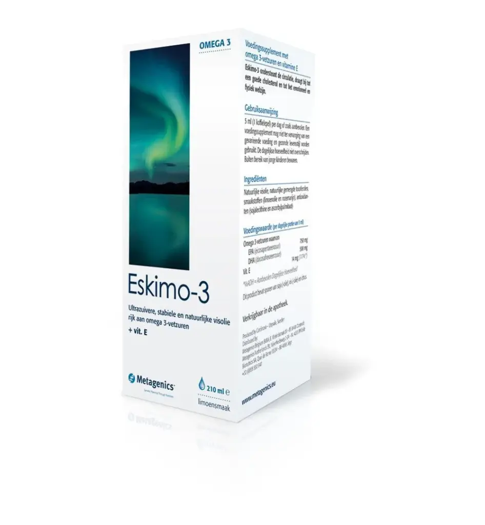 Metagenics Eskimo 3 Vloeibaar Limoen (210 ml)