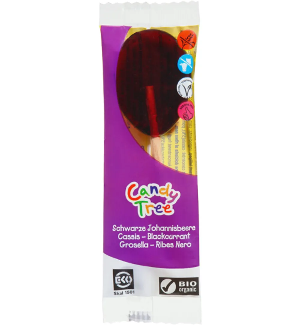 Candy Tree Cassis lollie bio (1 stuk)