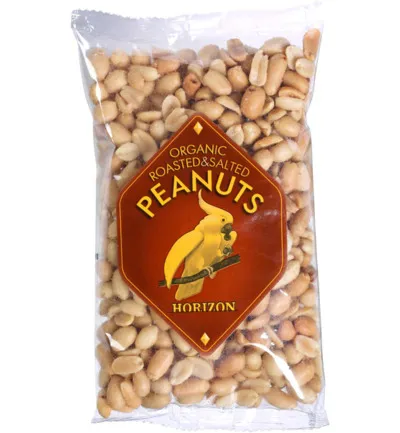Horizon Geroosterde en gezouten pinda's bio (200 gr)