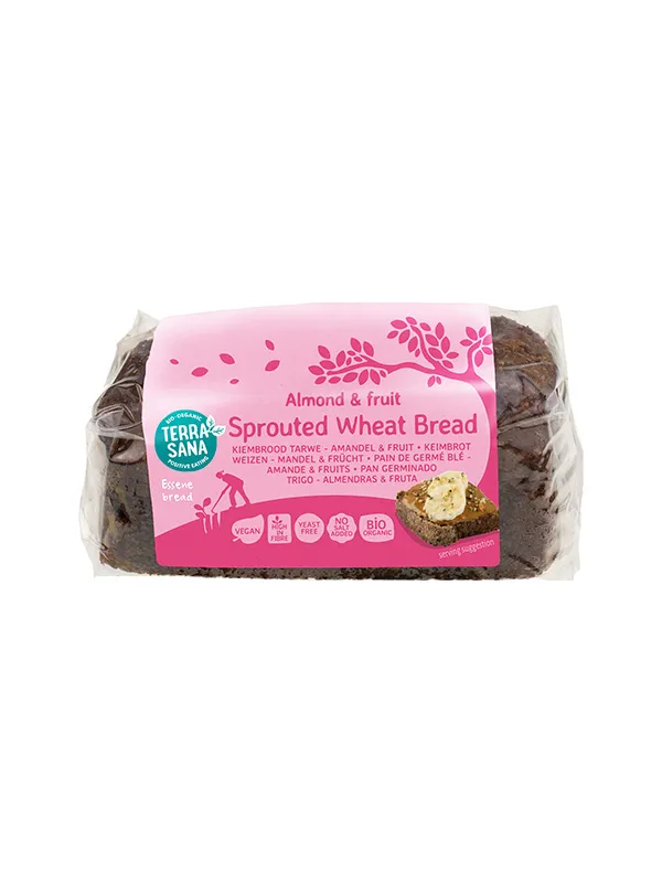 Terrasana Gekiemd Brood Zuidvruchten Amandel Bio (400 gr)
