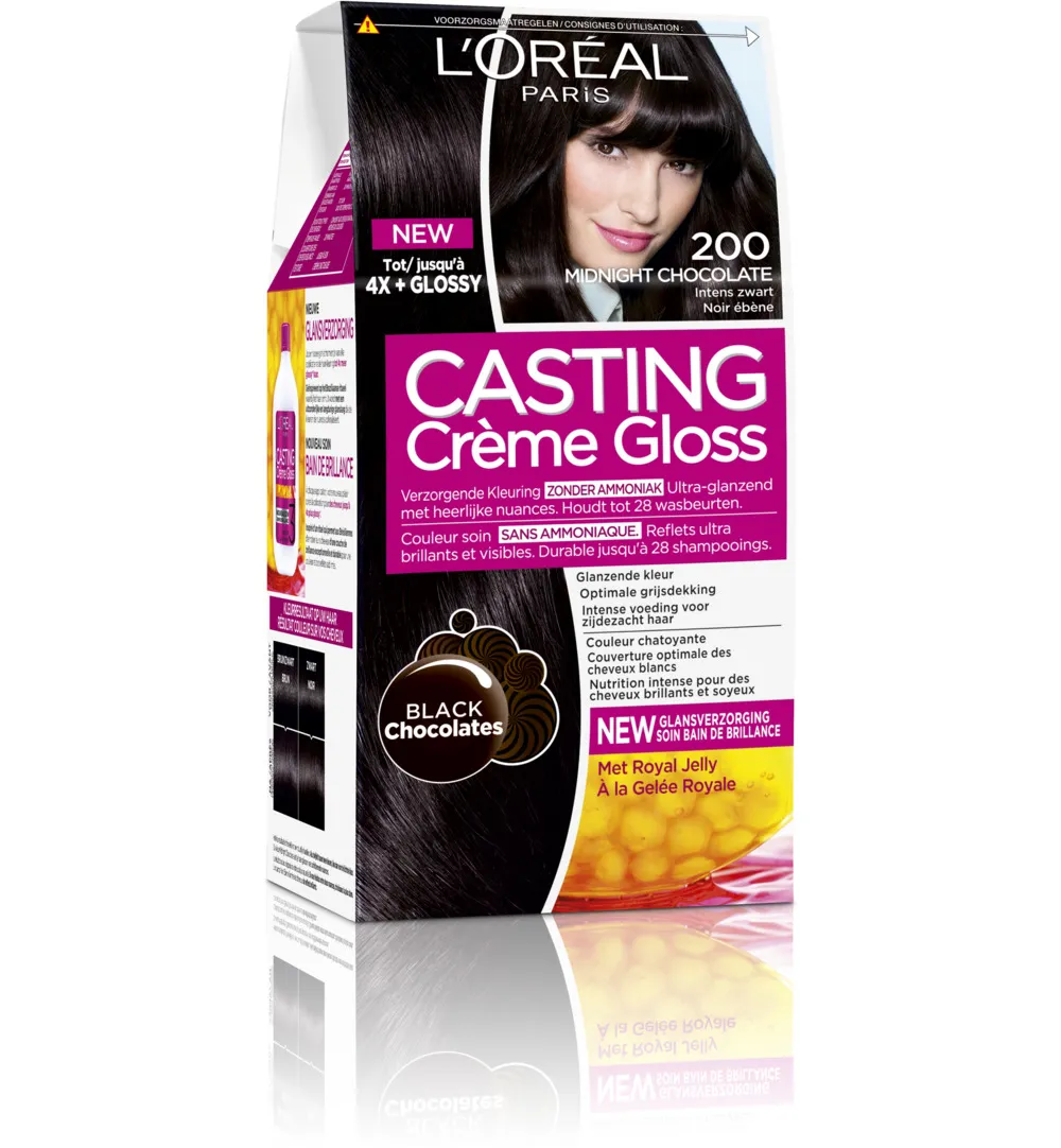 L'Oréal Casting Creme Gloss 200 Midnight Chocolate (1 set)