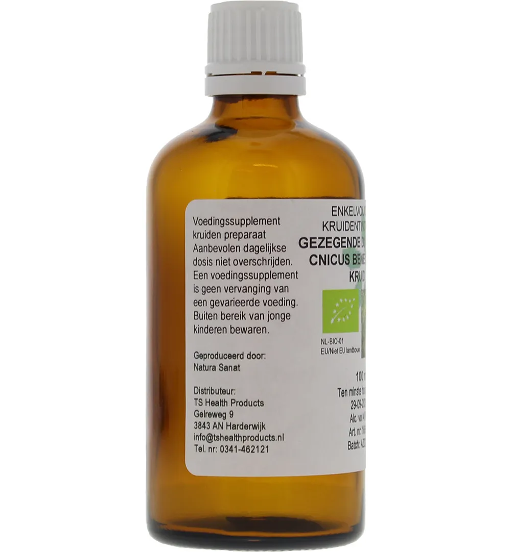 De Cruydhof Cnicus benedictus / gezegende distel tinctuur bio (100 ml)