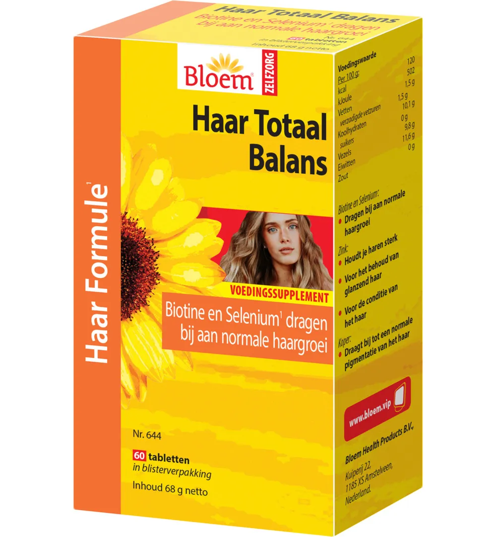 Bloem Haar Totaal Balans (60 tabletten)