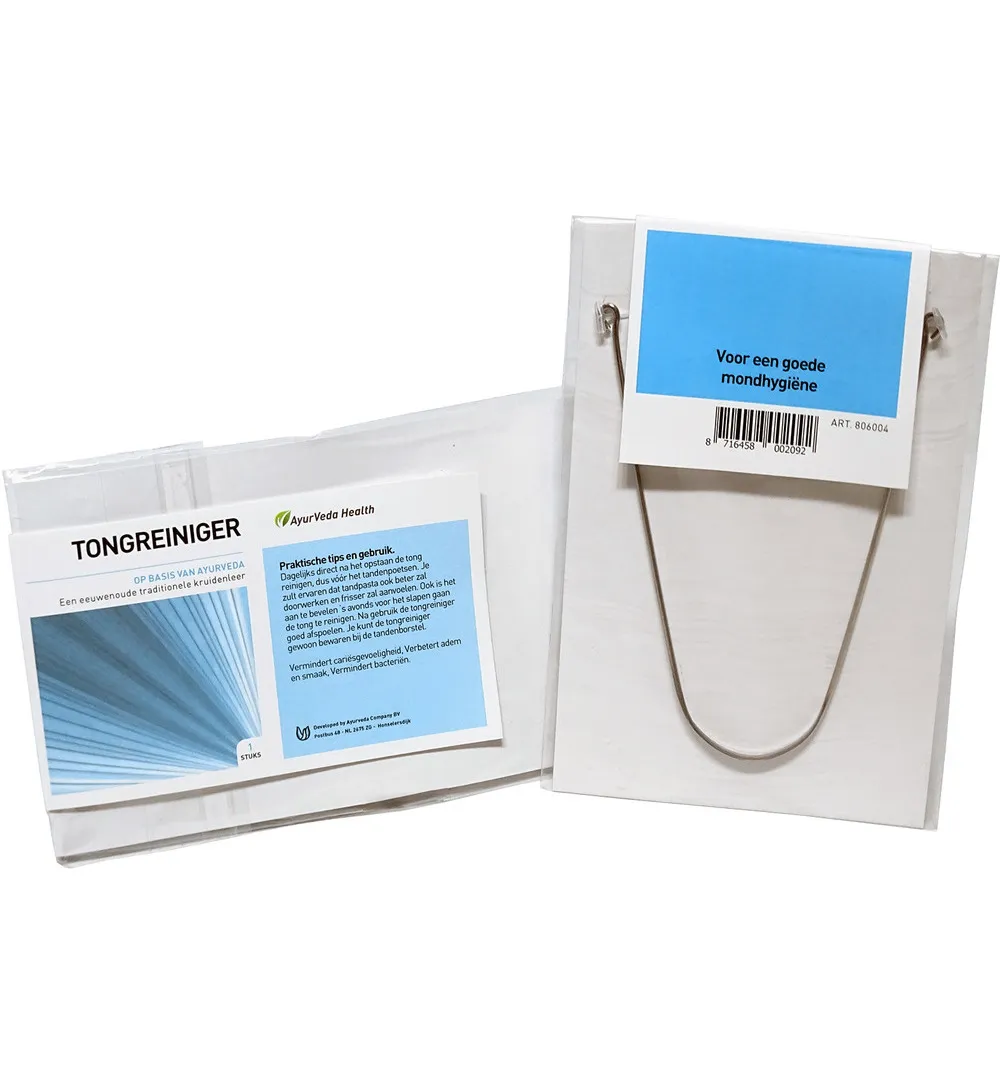 Ayurveda Health Tongschraper Rvs (1 stuk)