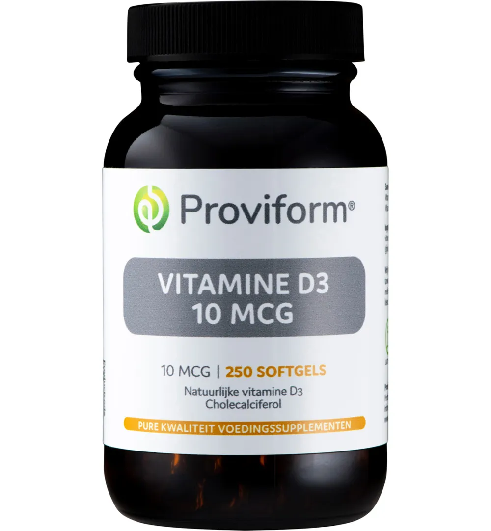 Proviform Vitamine D3 10Mcg (250 softgels)