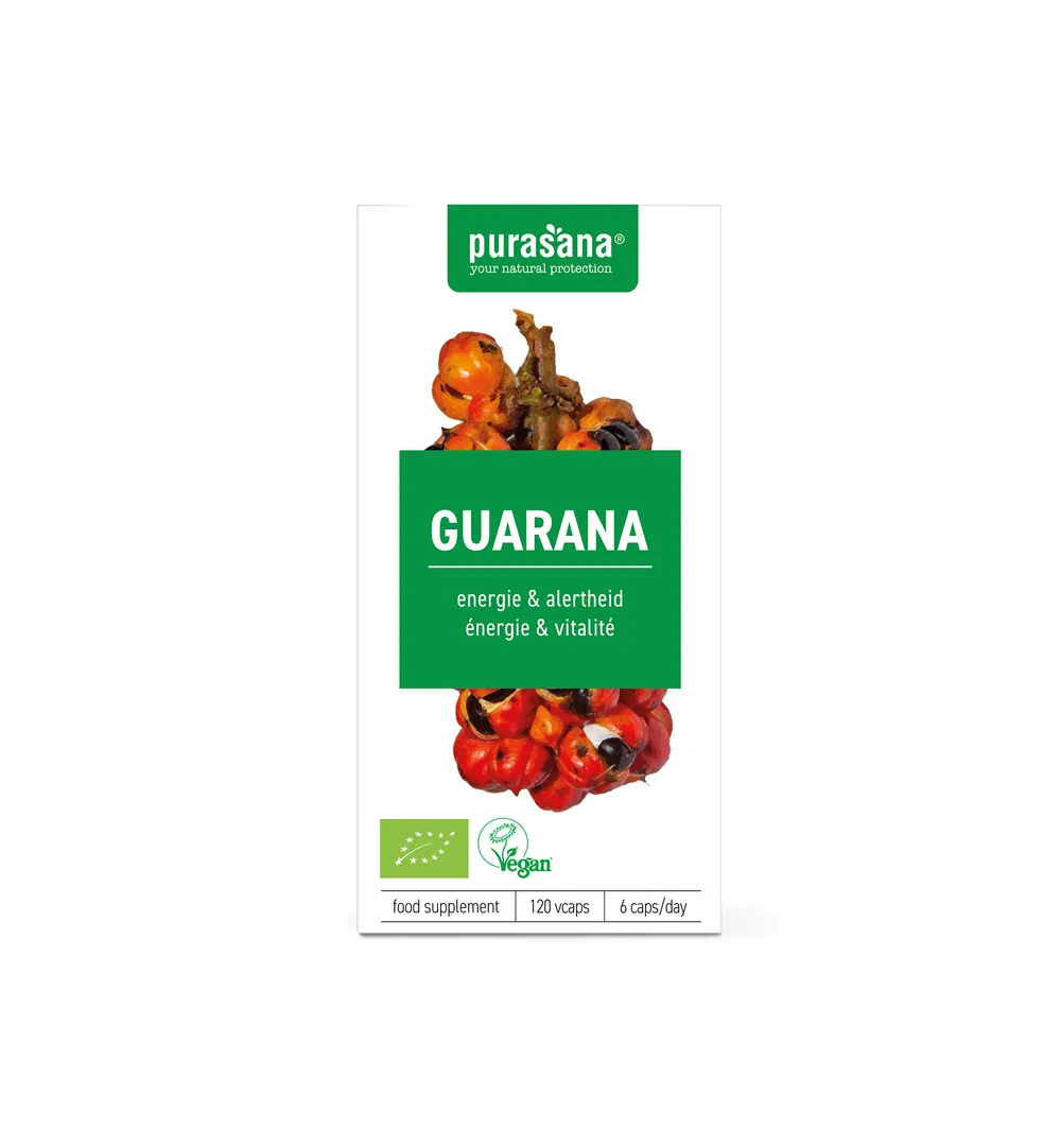 Purasana Guarana Vegan Bio (120 vega capsules)
