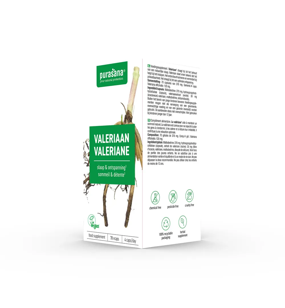 Purasana Valeriaan/Valeriane Vegan (70 capsules) - image 4