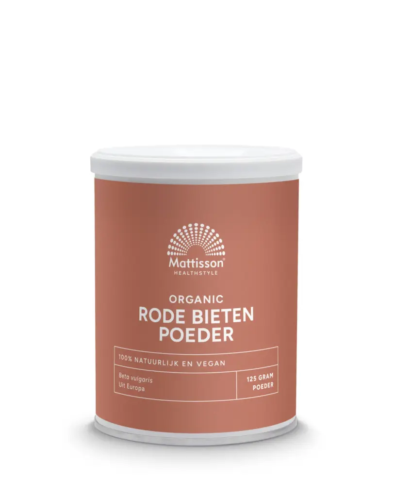Mattisson Rode Bieten Poeder - Beta Vulgaris Biologisch (125 gr)