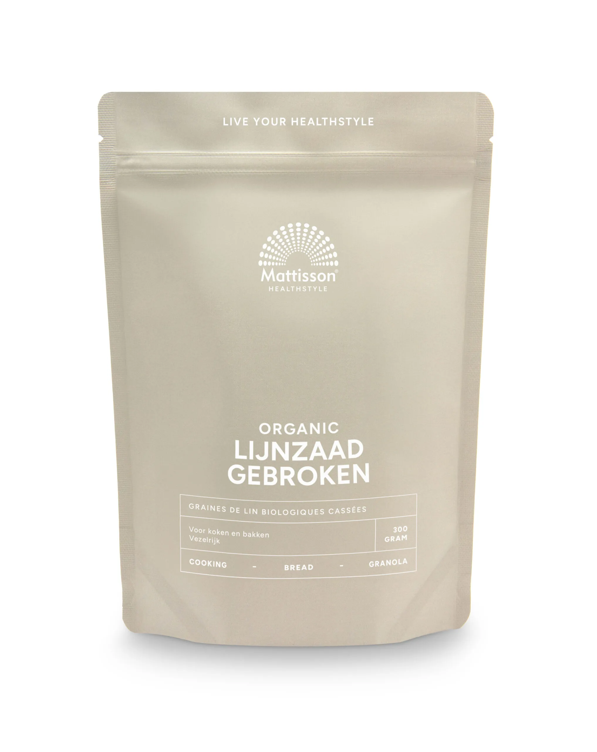 Mattisson Lijnzaad Gebroken Omega 3 Bio (300 gr)