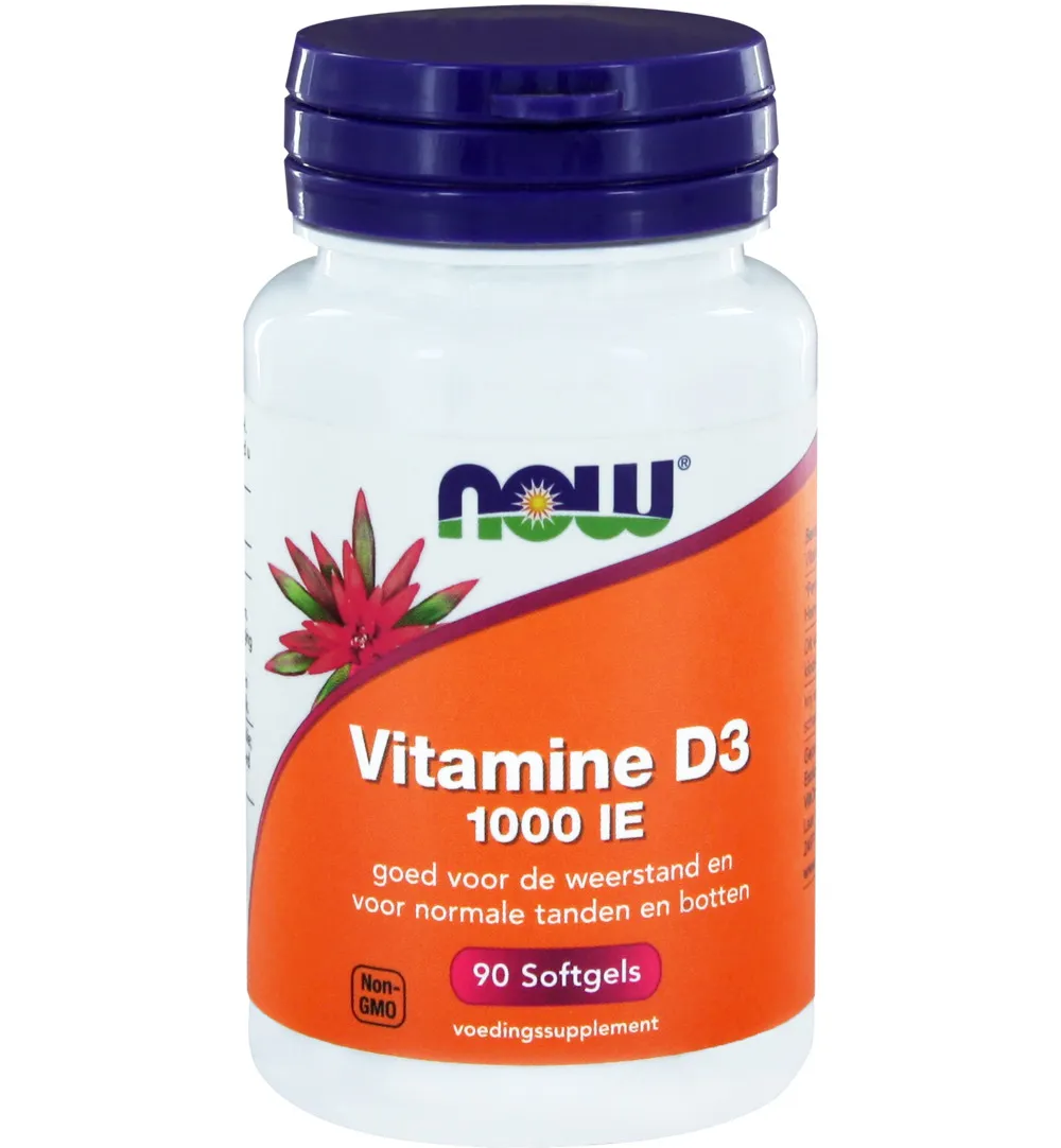 Now Vitamine D3 1000IE (90 softgels)