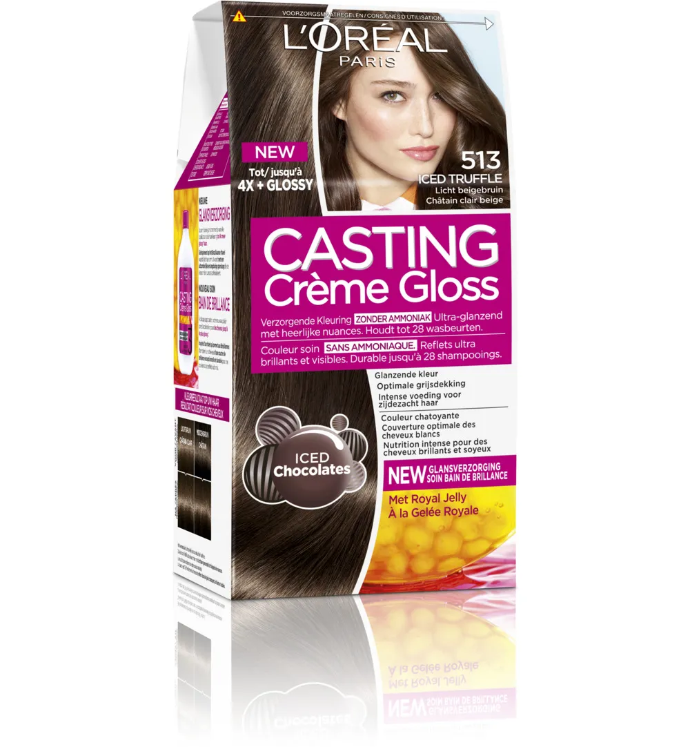 L'Oréal Casting creme gloss 513 Iced truffle (1 set)
