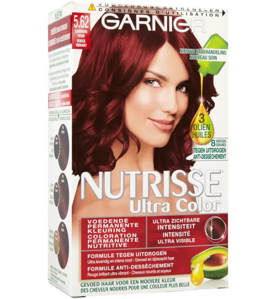 Garnier Nutrisse Ultra Color 5.62 Levendig Rood (1 set)