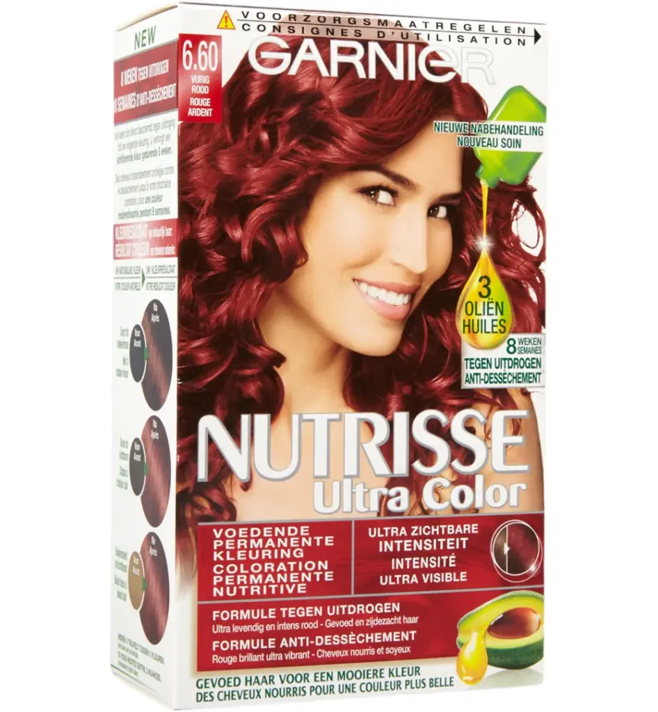 Garnier Nutrisse Ultra Color 6.6 Vurig Rood (1 set)