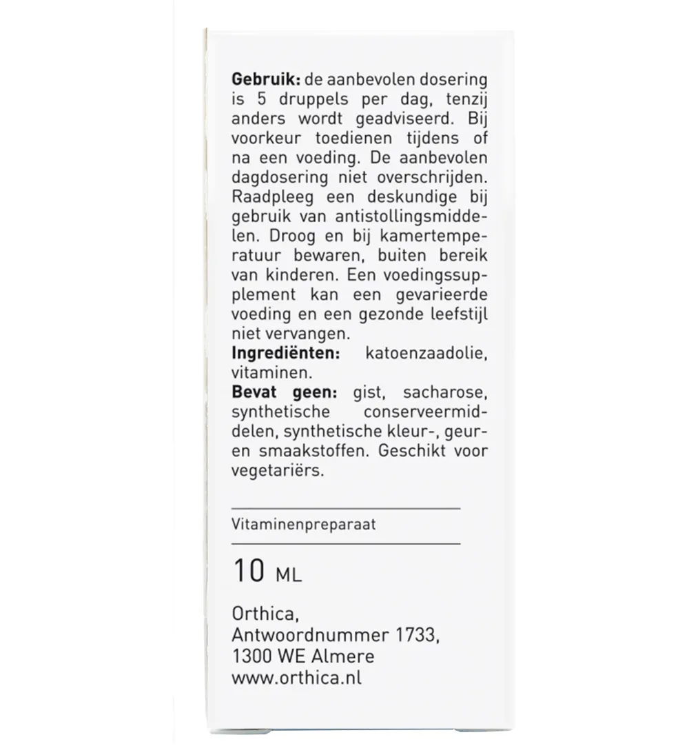 Orthica Vitamine K & D zuigeling (10 ml) - image 2