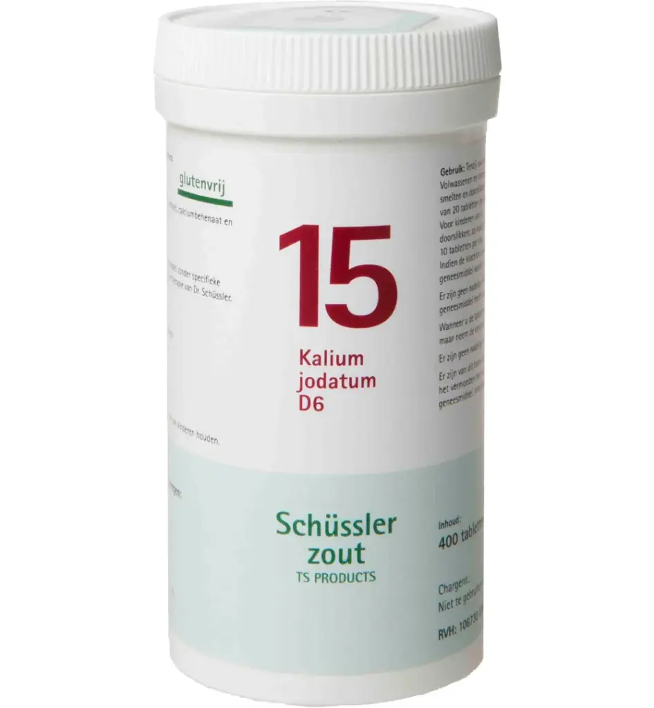 Pfluger Kalium jodatum 15 D6 Schussler (400 tabletten)