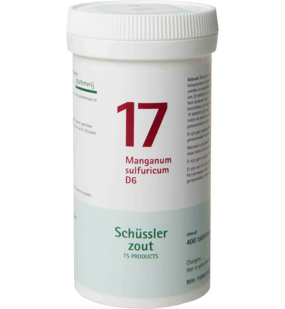 Pfluger Manganum Sulfuricum 17 D6 Schussler (400 tabletten)